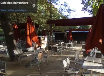 Café des Marronniers Jardin des Tuileries